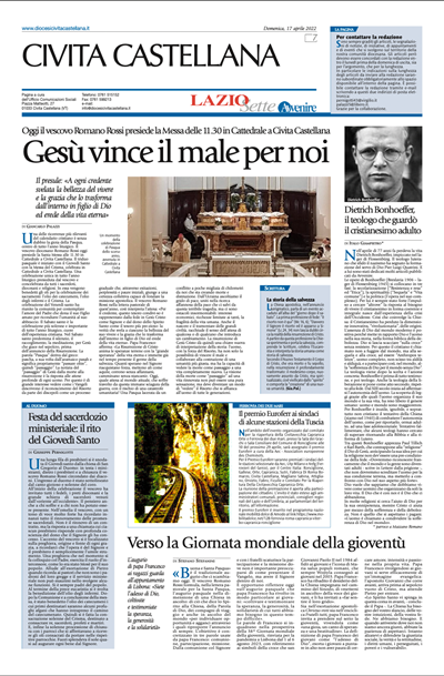 Avvenire - pagina diocesana del 17/04/2022